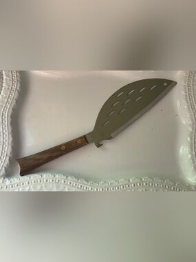Vintage Barrett's Combination Pan Drainer and Utility Knife made in Japan